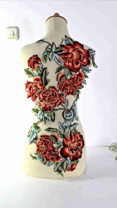 Set Bordir Rose & Burung: Desain Unik untuk Dekorasi