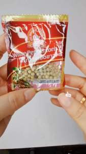 พริกไทยเม็ดขาว ซาเช่ ตรามือที่1 White Peppercorn Sachet 10gx24ซอง