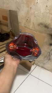 CUSTOM stoplamp mio Soul karbu oren oranye kualitas Terbaik