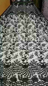 Kain Tile Bordir Non Gliter /Brokat Bordir Mewah terbaru