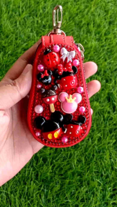 Dompet STNK minnie mouse bling bling | Dompet kunci mobil/motor