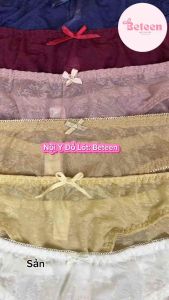 ComBo 5 Quần Lót Nữ Ép Bông Cao Cấp Mát Mịn Quần Chíp Co Giãn Thoáng Khí Lớp Lót Thấm Hút Kháng Khuẩn - Nội Y Đồ Lót : Beteen