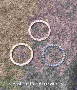 Car Push Start Button Crystals Diamond Ring Auto Start Engine Button Decorative Ring