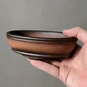 Ceramic Bonsai Pot - Oval (S Size)