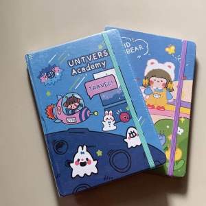 Agenda Tali Besar (A5) motif Flower 27/ Doll 28/ Space 29/ Balon Udara 23