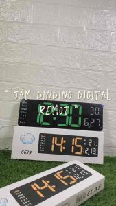 Jam Digital LED Besar Kalender Alarm Clock Weker Timer Countdown Smart Watch Pakai Remot 6629