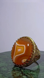 Asli Batu Sulaiman Kurung Antik Full Kristal Tembus 25cm Ring 8