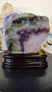 Natural High Gred Fluorite Crystal Slice Ornament FL20 #Fluorite