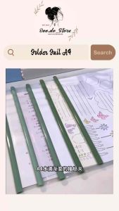 A197✨ Folder Fail A4渐变透明抽杆资料夹 Slot File 拉杆文件夹 Slide Binder Report Cover Student Organizer