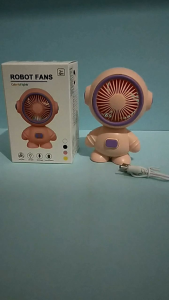 Kipas Mini Robot Fans: Kipas & Kabel Charger