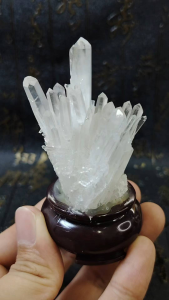 Natural Precious Himalayan White Quartz Crystal Cluster Ornament XWQ03 #WhiteCrystal #CrystalQuartz #homedecor