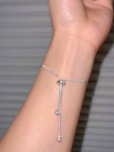 Bracelet Minimalist Korean Style Fashion Jewellery Plated S925 Silver Love Lucky Star Leaf Simple Elegant Cute Dainty Bracelet