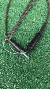 ชุดสายคันเร่งคู่ DASH ระฆังทองแท้ สีชา ตรงรุ่น สายเร่งชุด แด้ช แด้ส