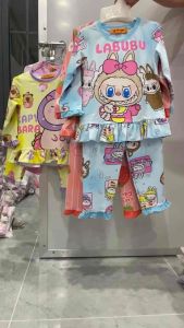 11-45kg bộ dài tay babydoll bé gái thun lạnh bao đẹp mềm mịn với nhiều hình in hot siêu cưng 281