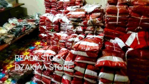 BACKGROUND CANTIK MERAH PUTIH 5 GELOMBANG