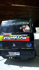 STICKER PACK MINIATUR PICKUP L300 EURO 4 BILED BAHAN CROMO 20X30