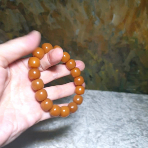 13.3mm "Bodhi Root (seeds of Corypha umbraculifea)" aged naturally turned brownish traditional old style cut beads bracelet 13.3毫米风化菩提根老型珠手串