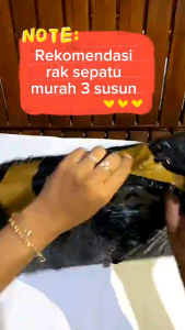 Rak sepatu Cosmic Calista 3 susun / Rak sepatu sandal 3 susun bahan plastik pp5 yang kuat