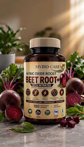 Nitric Oxide Beetroot + Nitrates Heart circulate Energy Stamina Cardiovascular Blood Pressure Support MyBio-Care 180cap