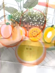 OHHDEER Kawaii Sponge Cleaning Brushes Kitchen Cleaning Tools Fruit Shape Thickness Dish Brush Cute Kitchen Accessories水果海绵刷