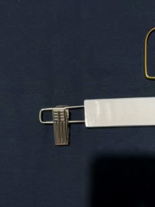 Hanger Kayu Jepit Kotak Dewasa Gold Hook Emas Gantungan celana