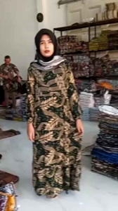 Gamis batik wanita dress batik modern
