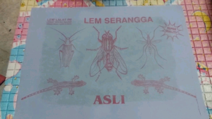 Lem Lalat Kertas Perangkap Serangga Super Lengket / Kertas Lem Pelekat Serangga Lalat Nyamuk Kecoa Efektif ( 1 Lembar Kertas ) - Khisan Store