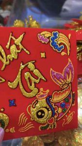 Set nguyên liệu trang trí dán dưa bưởi trưng lễ Tết