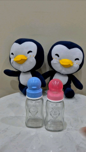 Puku Baby Glass Standard Neck Feeding Milk Bottle 150ml P10172 Baby Feeding Bottle Natural Feel Silicone Bottle Nursing Milk Teat Botol Susu Puting Silicon Bottle Soft Bottle