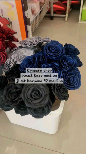 bunga satin / mawar satin tanpa glitter