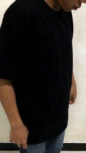 KAOS POLOS PREMIUM | T SHIRT REGULER THREEBERS | COTTON COMBED 24S | HITAM JETBLACK LEBIH PEKAT