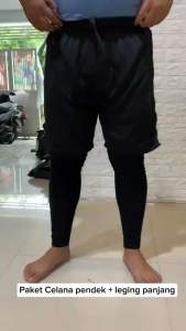 PAKET HEMAT Longpant Dewasa Futsal Celana Pendek Dry Fit Sepak Bola - Setelan celana Lari Gym Fitnes Menyerap Keringat