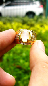 Cincin Batu Natural Moonstone Sri Lanka