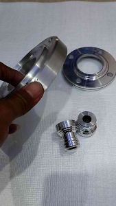 Paket Komplit Adaptor Disc Depan Belakang + Pushing HONDA VARIO 125 & HONDA 150 . Adaptor Disc Cakram Depan Belakang + Bushing PNP Velg VARIO
