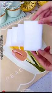 ฟองน้ำมหัศจรรย์ 3บ. ผลิตจากวัสดุพิเศษชนิด Nano-micro melamine ปลอดภัย ไร้สารเคมีตกค้าง (T18)