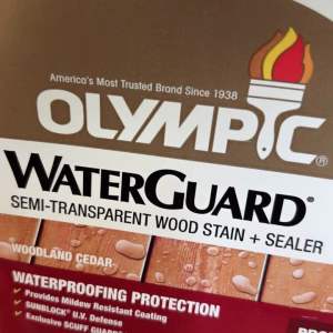 Olympic WaterGuard 1 gal. Woodland Cedar Semi-Transparent Wood Stain and Sealer