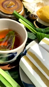 Bánh in mini nhân đậu xanh sầu riêng hộp 500g  12 cái