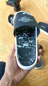 Pervez Black - Sandal slide slop ringan sendal main traveling hotel rumah