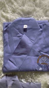 Áo tràng phật tử thêu sen chất Silk