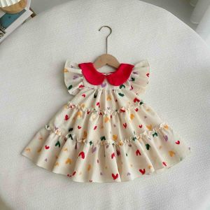 (4-28kg) Đầm Váy Babydoll Tim Tầng NHÍM XÙ KIDS Cho Bé Gái 1 Tuổi - 8 Tuổi V108