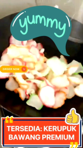 TERMURAH 1KG BAWANG PREMIUM Kerupuk Bawang Warna Warni Krupuk Mentah Lebih Enak Wangi Gurih