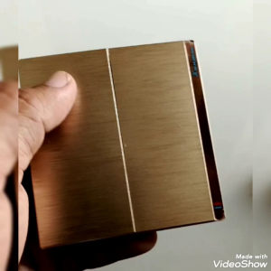 saklar lampu/saklarlistrik/saklar rumah minimalis 86 gold 1 way
