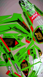 Decal Custom Bebas Design Motor KLX 140RF