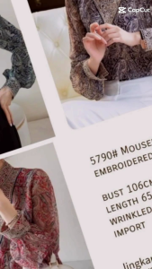 TM 5790 Blouse Mouseline Import: Desain Elegan Wanita