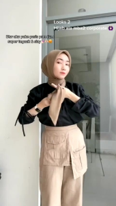 hijab segi empat Paris premium finising jahit tepi anti letoy