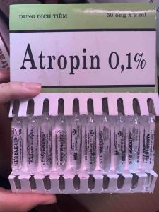 ATROPIN 01% hanvet (ống 2ml) chống nôn giải độc giãn đồng tử cho vật nuôi