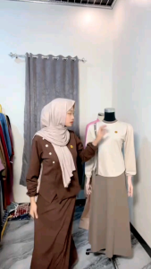 ARUKI SETROK MERMAID JUMBO // Setelan Rok Duyung Wanita Kekinian