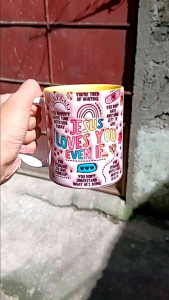 Bible Verse 3D  Effect With Box and Sticker label |High QualityPrint |3D Design Mug NOT EMBOSSED/Reusable Ceramic/ Token