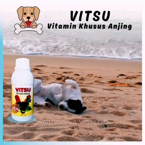 VITSU VITAMIN ANJING 250ml / PLUS ASAM AMINO LENGKAP / Vitamin untuk Puppy / Vitamin untuk Anjing /