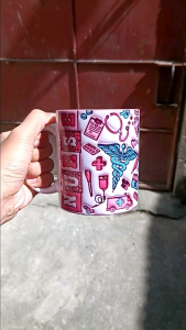 Nurse 3D Inflated Effect with Box and stickerlabel | 3D Design Mug Not EMBOSSED I High Quality Print